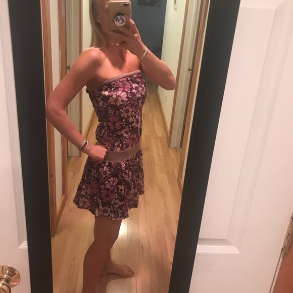 Boutique - Strapless Flower Dress - Small - Picture 5 of 6